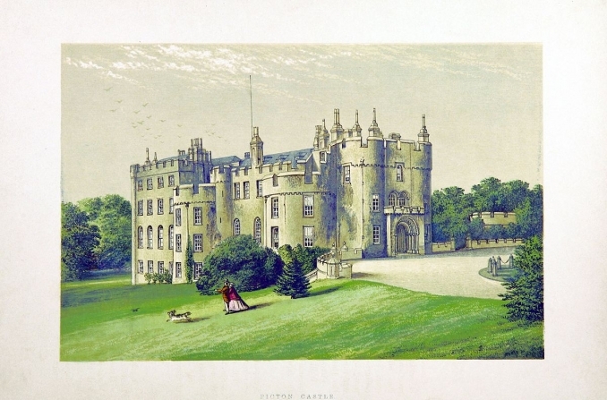 Picton Castle 1866 image courtesy of Brirtish Library.