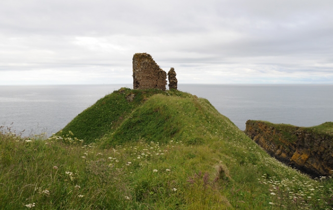 Remains of Forse Castle image © Copyright Peter Gamble and licensed for reuse under Creative Commons Licence. 