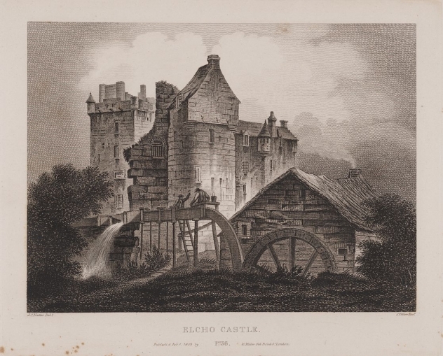 Scotia Depicta - Elcho Castle [Plate] in collection of National Library of Scotland