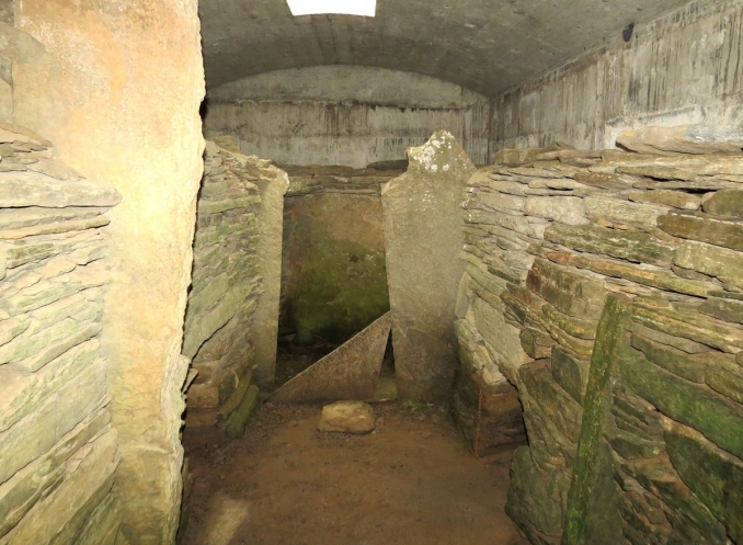 Tomb of the Eagles, sleeping area and entrance © Copyright D. Gordon E. Robertson and licensed for reuse under Creative Commons Licence.