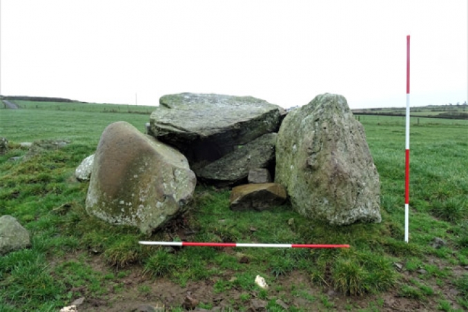 Trellyffaint side view of south-eastern Chamber image courtesy of University of Bristol.