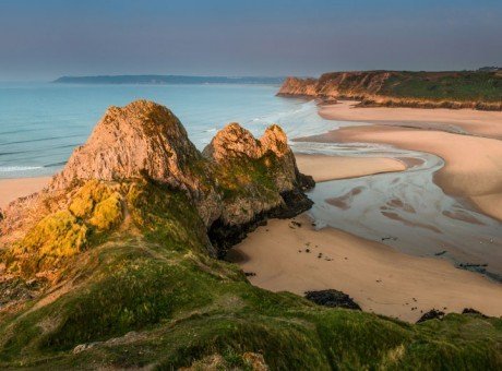 Three Cliifs Bay. Image from Visit Swansea Bay